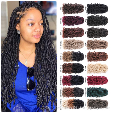 Hot sell  14 -36 inch Crochet Braids  Crochet Braid Premium Fiber Afo dreadlocks Goddess soft locs